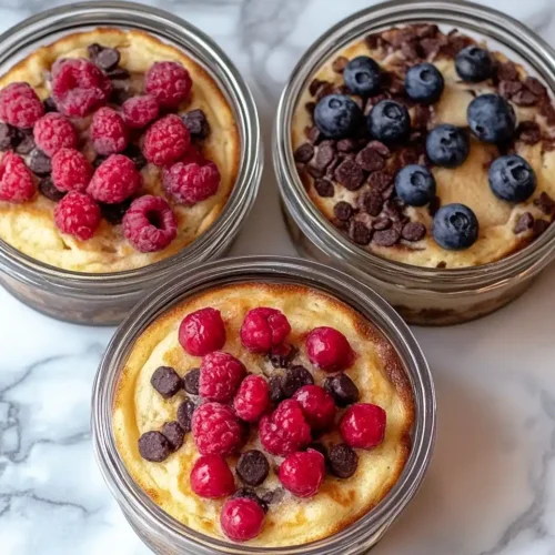 Baked Protein Pancake Bowls