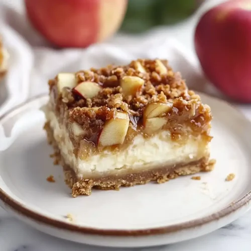 Caramel Apple Cheesecake Bars Recipe 2 Caramel Apple Cheesecake Bars