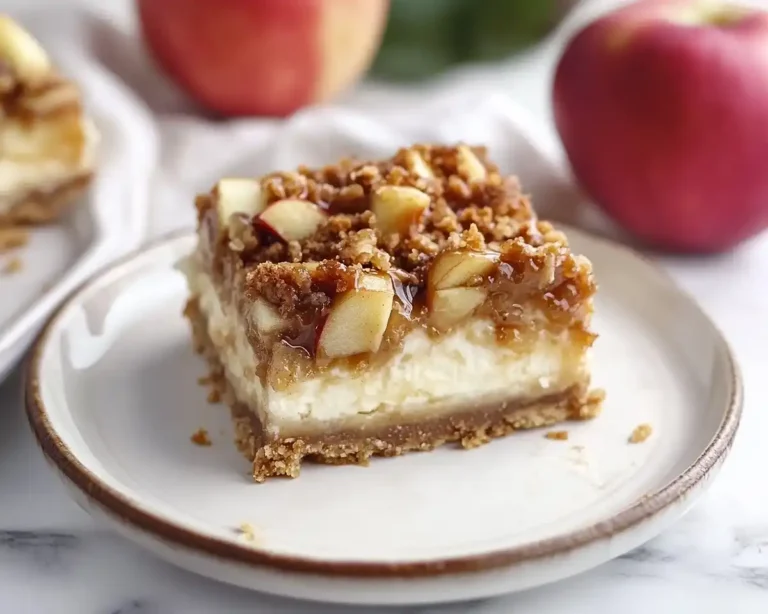 Caramel Apple Cheesecake Bars