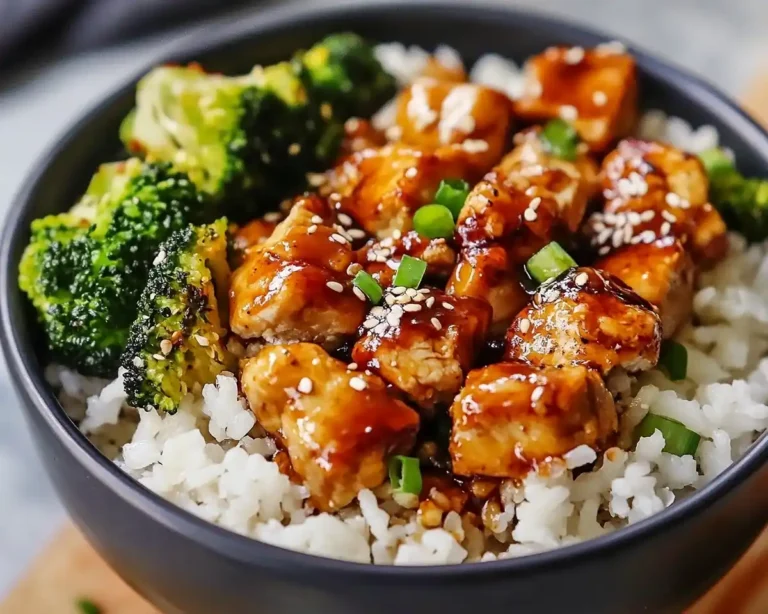 Delicious Sticky Chicken Rice Bowls Recipe