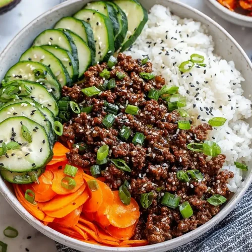 Easy Korean Ground Beef Bowl 2 Easy Korean Ground Beef Bowl