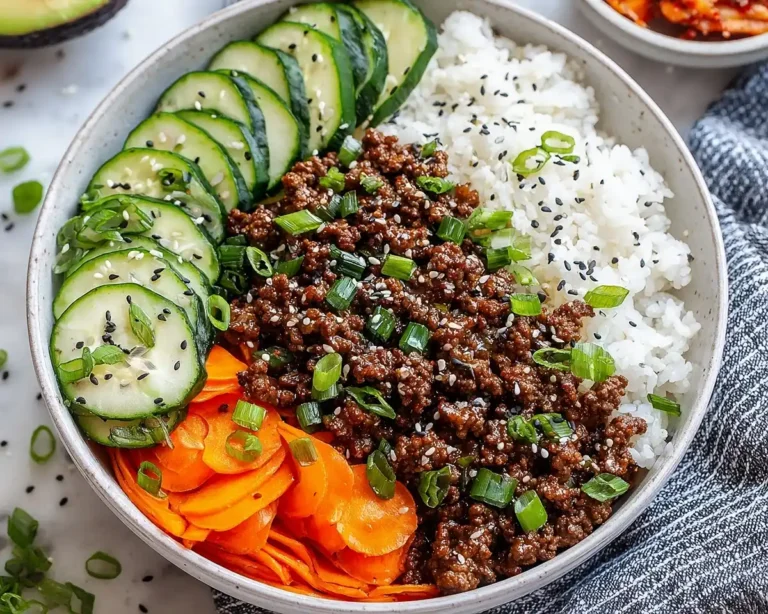Easy Korean Ground Beef Bowl