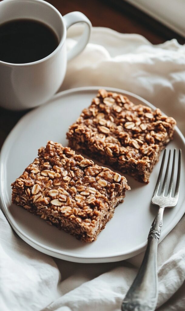 Banana Oatmeal Bars (Healthy & Ready in 20 Minutes!) 5 End Of Banana Oatmeal Bars