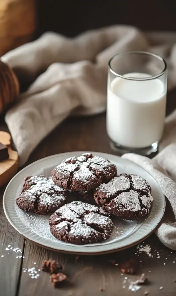 Chocolate Crinkle Cookies Dessert Recipe 5 End Of Chocolate Crinkle Cookies Recipe