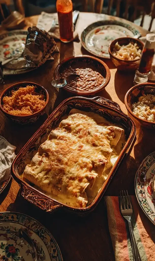 Easy Creamy White Chicken Enchiladas 5 End Of Easy Creamy White Chicken Enchiladas