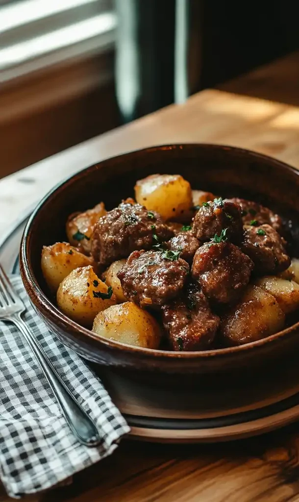 High Protein Slow Cooker Garlic Butter Beef Bites 5 End Of High Protein Slow Cooker Garlic Butter Beef Bites