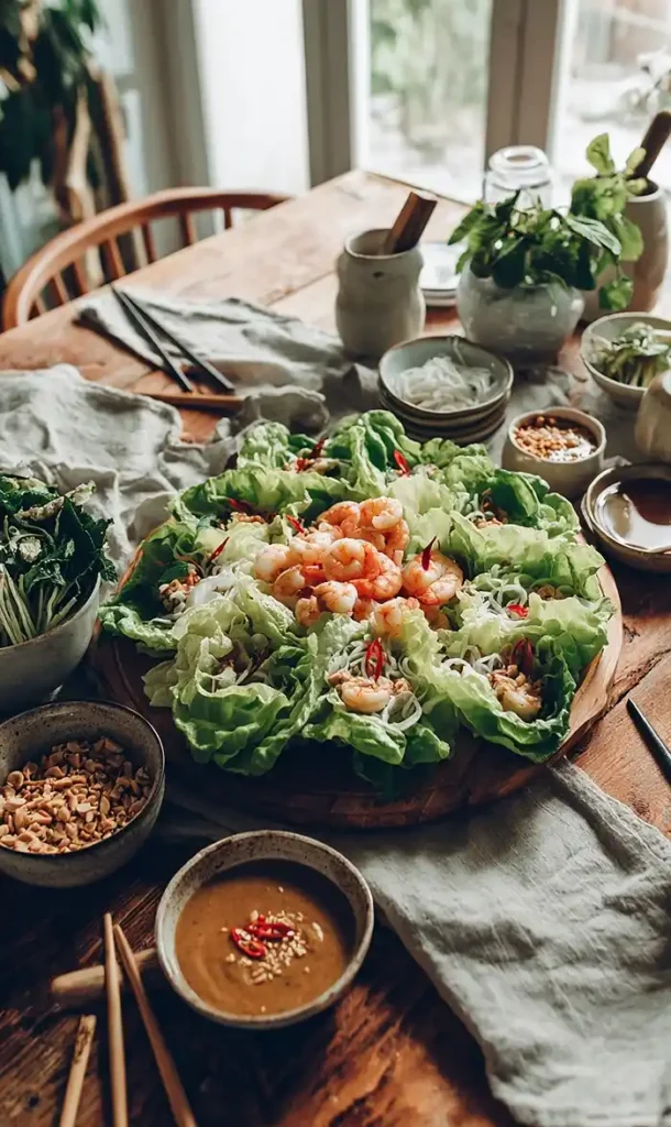Summer Rolls with Lettuce Wraps 5 End Of Summer Rolls with Lettuce Wraps