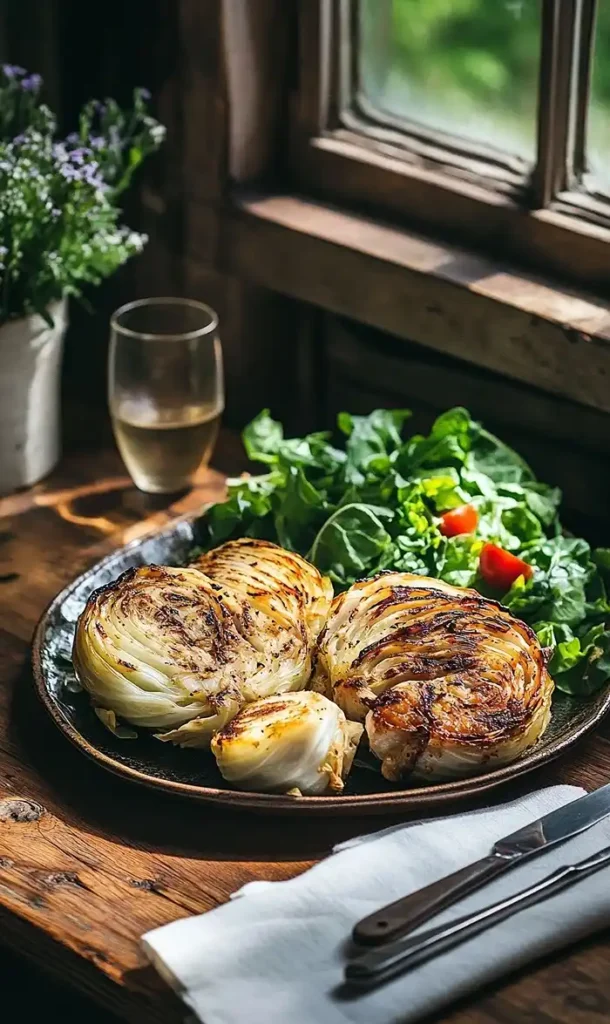 Oven Roasted Garlic Cabbage Steaks 5 End of Oven Roasted Garlic Cabbage Steaks