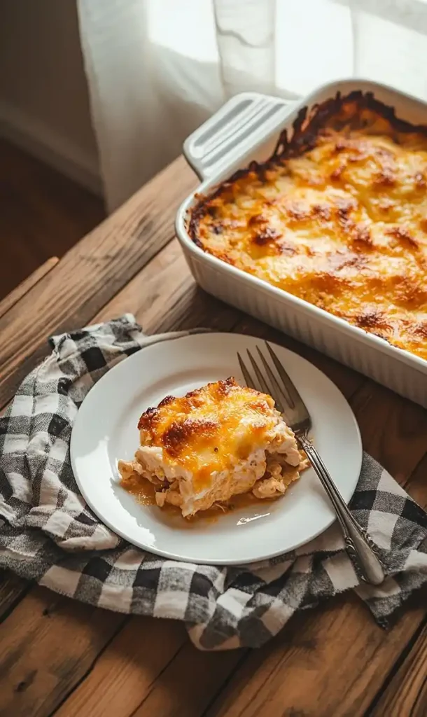 End of Creamy Low Carb Chicken Casserole