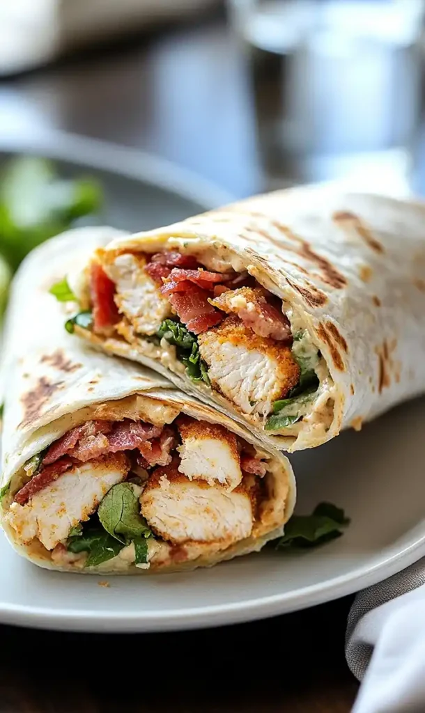 Homemade Crispy Bacon Ranch Chicken Wraps 5 End of Homemade Crispy Bacon Ranch Chicken Wraps
