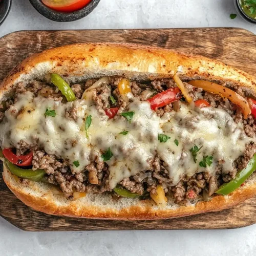 Ground Beef Philly Cheesesteak Meal Prep