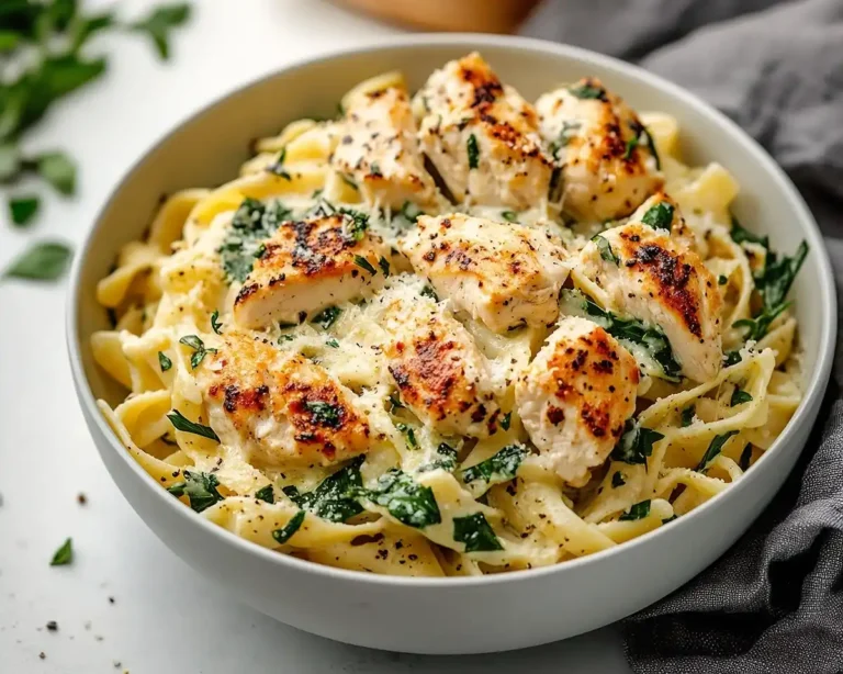 Healthy Garlic Parmesan Chicken Pasta