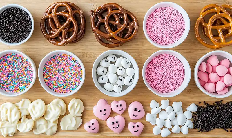Ingredients Of Chocolate Covered Pretzels for Easter