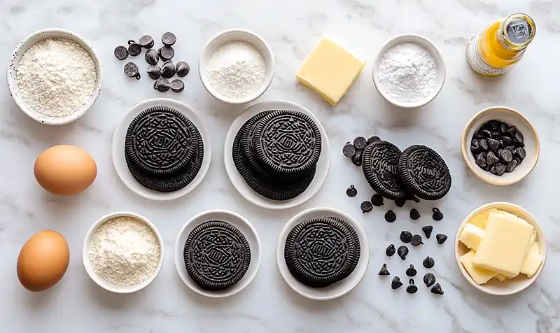 Ingredients Of Cookies and Cream Cookie