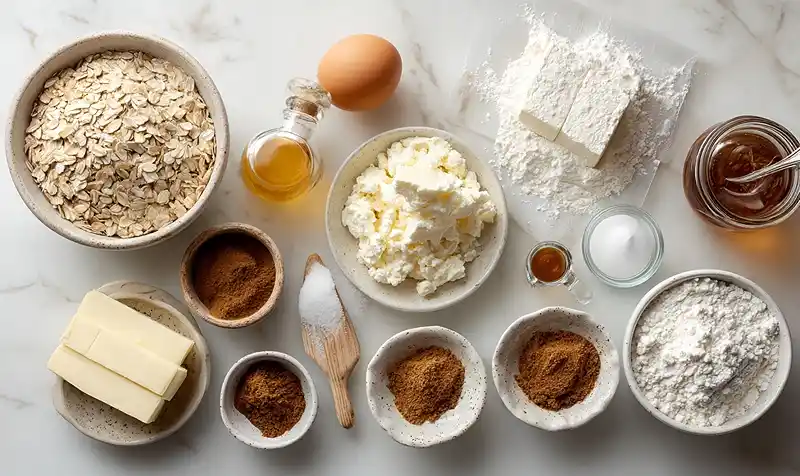 Ingredients Of Homemade Oatmeal Cream Pies