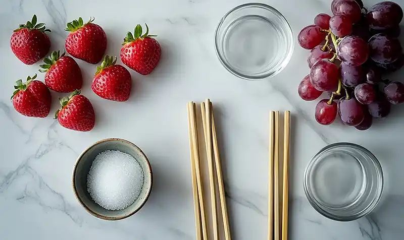 Ingredients Of Tanghulu (Chinese Candied Fruit)