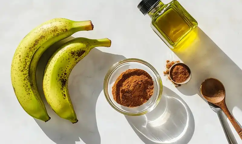 Ingredients of Cinnamon-Sugar Air Fryer Banana Chips