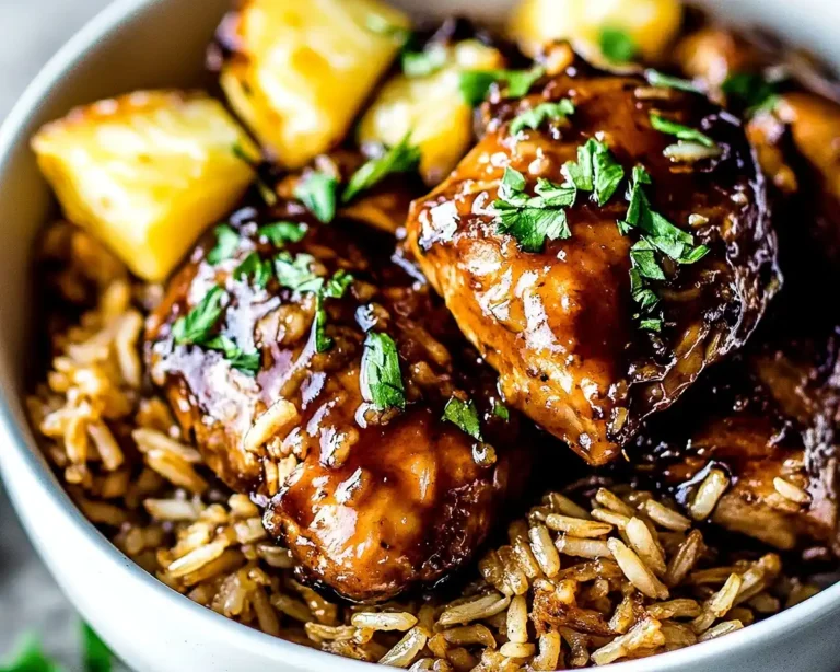 One-Pan Pineapple Chicken & Rice