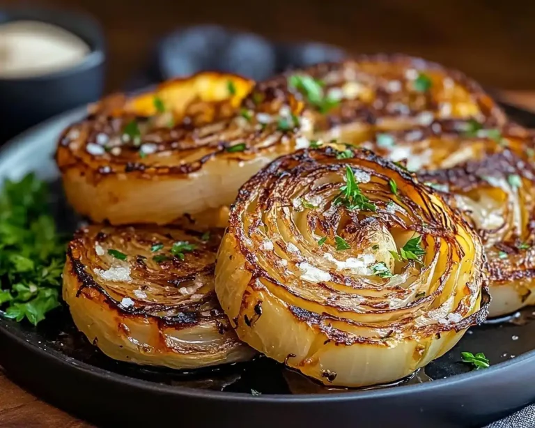 Oven Roasted Garlic Cabbage Steaks