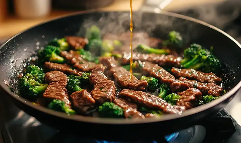 Preparing Of Chinese Beef and Broccoli
