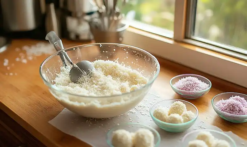 Easter Bunny Coconut Tails (So Cute They're Almost Too Pretty to Eat!) 4 Preparing Of Easter Bunny Coconut Tails