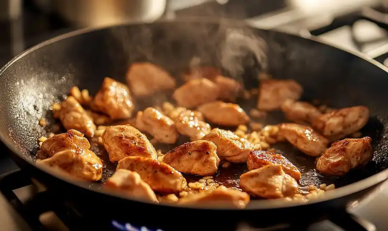 Preparing Of One-Pan Pineapple Chicken & Rice