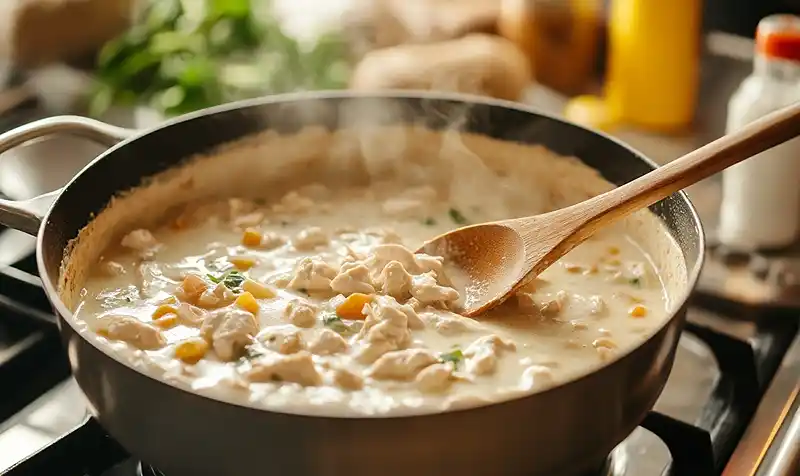 White Chicken Chili Recipe (Creamy & Cozy!) 4 Preparing White Chicken Chili Recipe