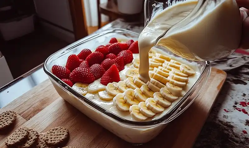 Strawberry Banana Pudding Dream Recipe 4 Preparing of Strawberry Banana Pudding Dream