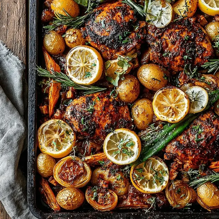 Sheet Pan Lemon Balsamic Chicken and Potatoes