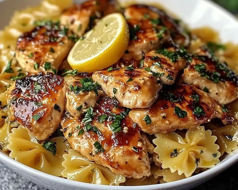 Cowboy Butter Lemon Bowtie Chicken Pasta