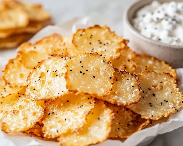 Crunchy Cottage Cheese Chips in Minutes