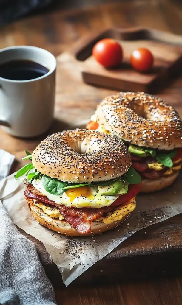 End Of Everything Bagel Breakfast Sandwich