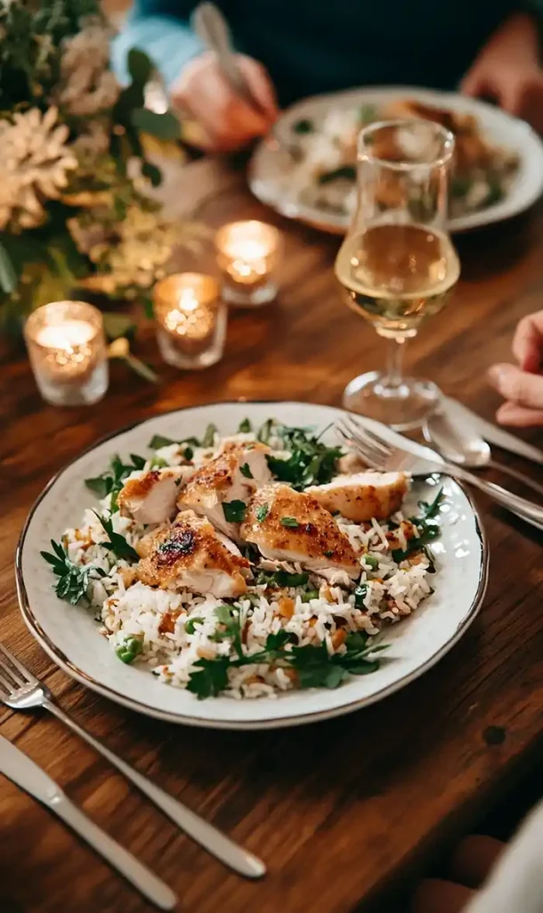 End Of Hawaiian Chicken with Coconut Rice