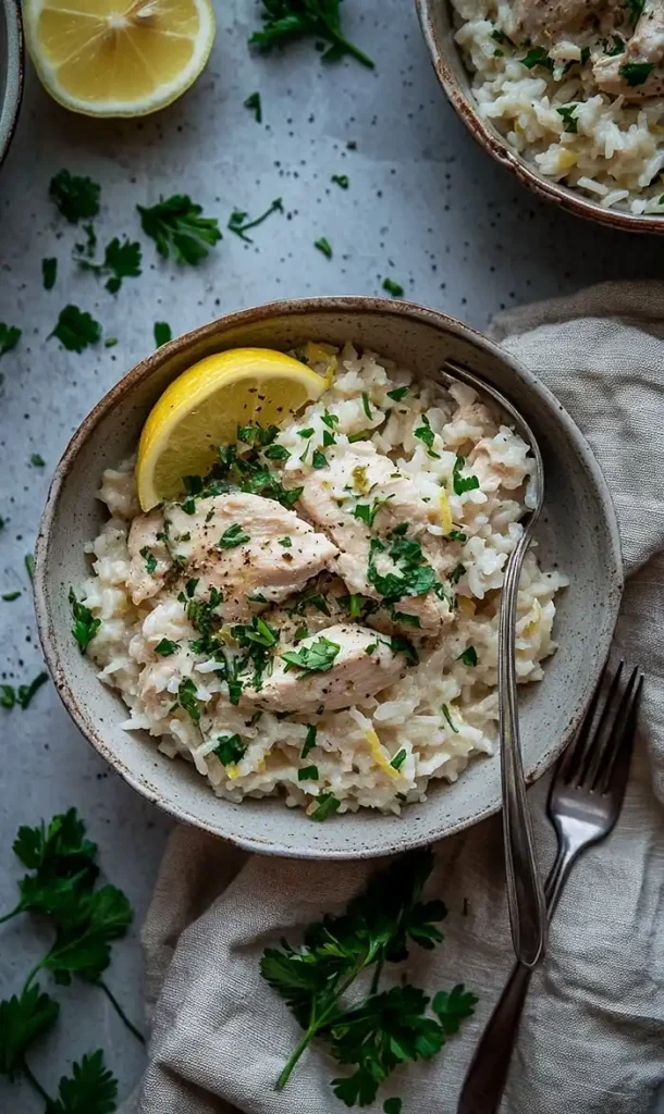 Slow Cooker Lemon Herb Chicken and Rice 5 End Of Slow Cooker Lemon Herb Chicken and Rice