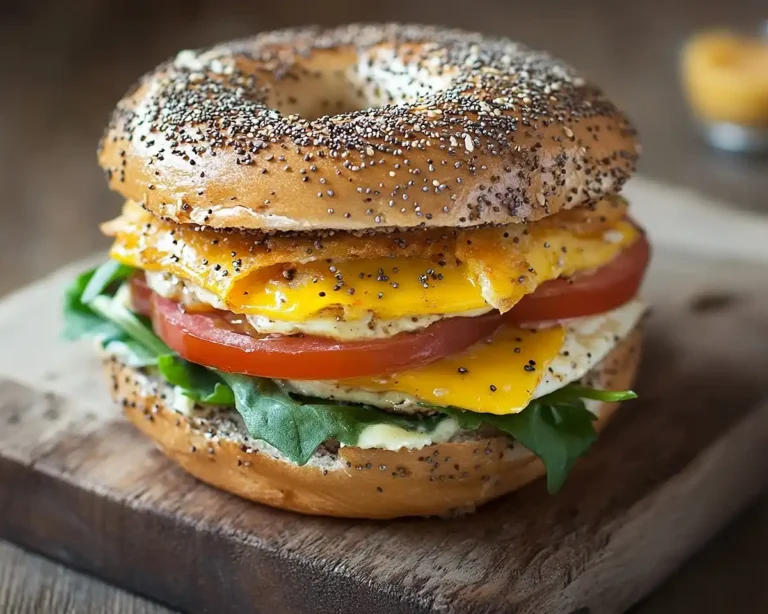 Everything Bagel Breakfast Sandwich