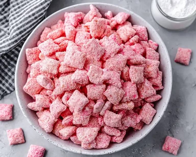 Fluffy Strawberry Shortcake Puppy Chow