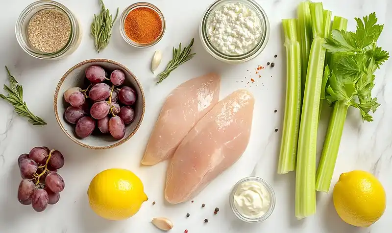 High Protein Cottage Cheese Chicken Salad (So Creamy, You Won't Believe It) 3 INgredients OF High Protein Chicken Salad