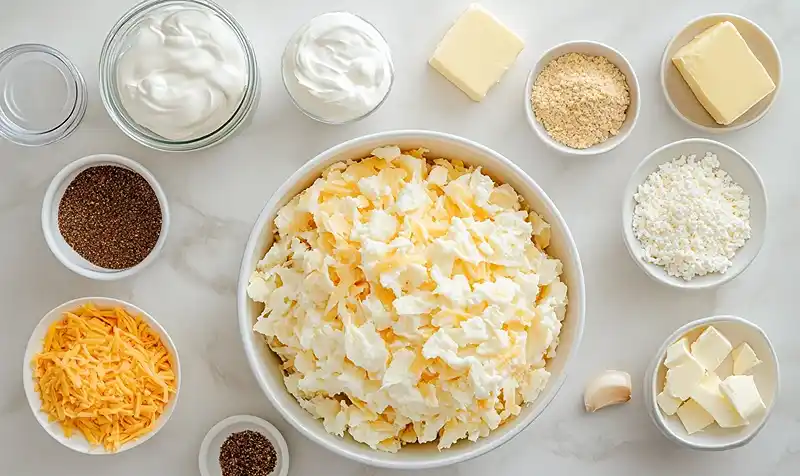 Cheesy Funeral Potatoes You'll Ever Make 3 Ingredients Of Cheesy Funeral Potatoes