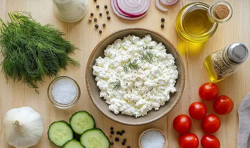 Cottage Cheese Salad (Ready in 5 Minutes!) 3 Ingredients Of Cottage Cheese Salad