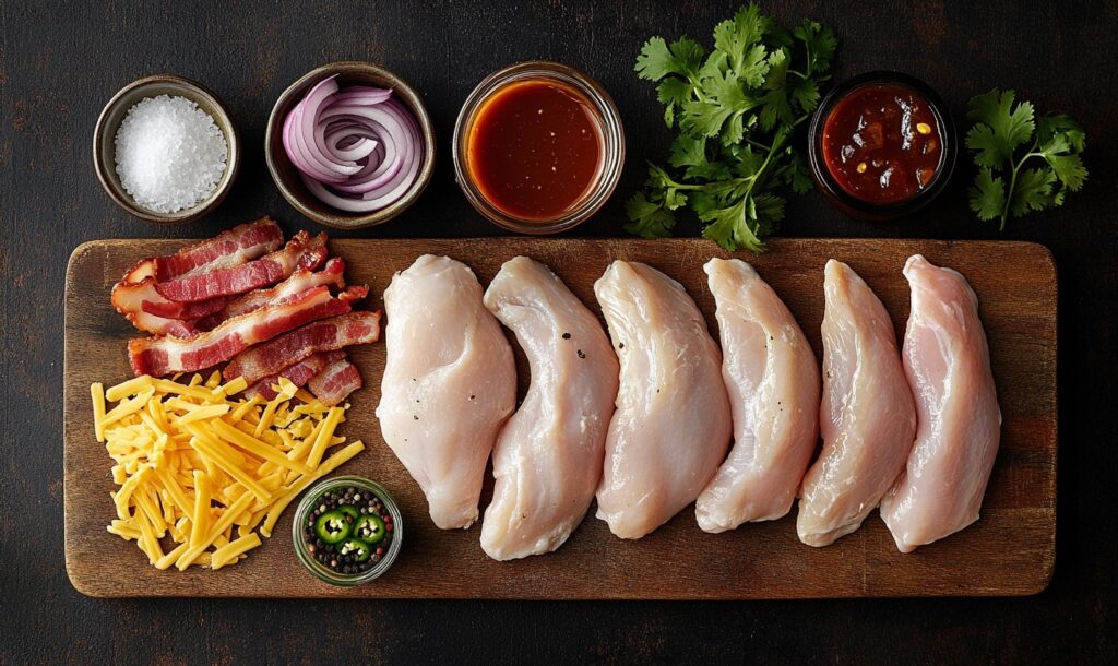 Ingredients Of Cowboy BBQ Bacon Cheddar Chicken