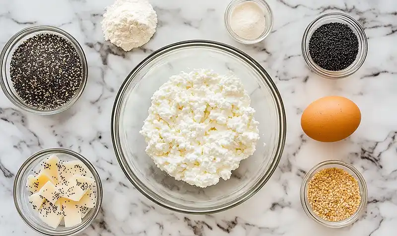 High-Protein Cottage Cheese Bagels (Just 3 Ingredients!) 3 Ingredients Of High-Protein Cottage Cheese Bagels