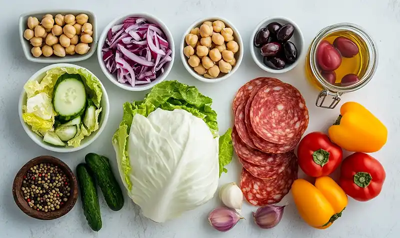 Italian Chopped Salad (So Fresh It'll Change Your Life) 3 Ingredients Of Italian Chopped Salad