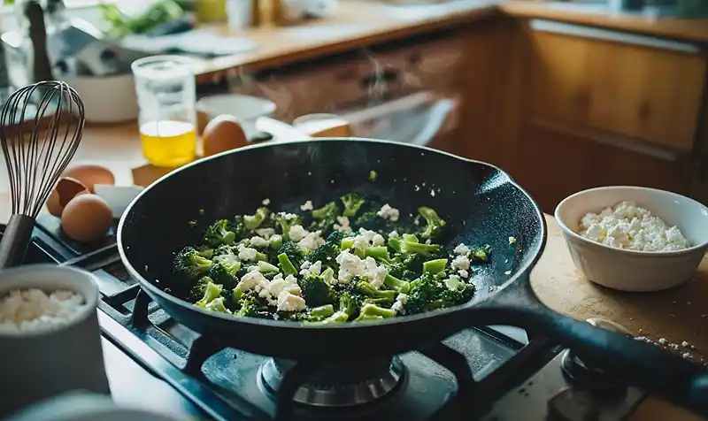 Praring Of Delicious Frittata Recipe