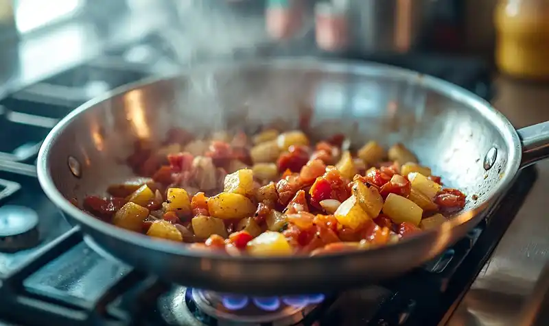 Preparing Of Delicious Afghani Omelette