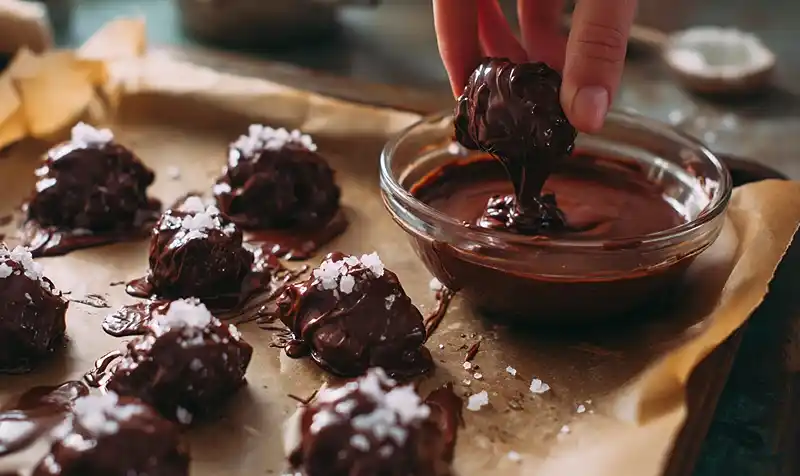 Preparing Of Chocolate Strawberry Yogurt Clusters Recipe