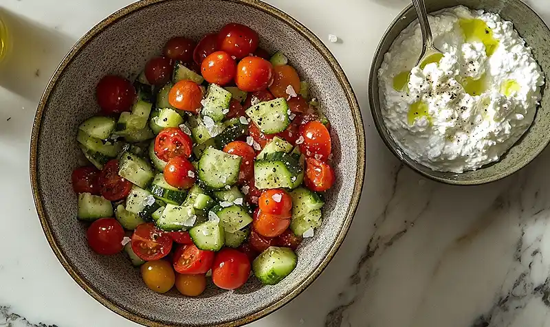 Cottage Cheese Salad (Ready in 5 Minutes!) 4 Preparing Of Cottage Cheese Salad