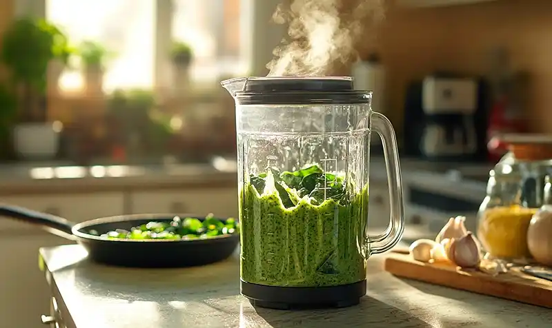 Creamy Green Spaghetti (Better Than Any Restaurant!) 4 Preparing Of Creamy Green Spaghetti