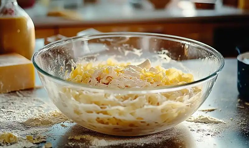 Preparing Of Delicious Chicken Cordon Bleu Casserole