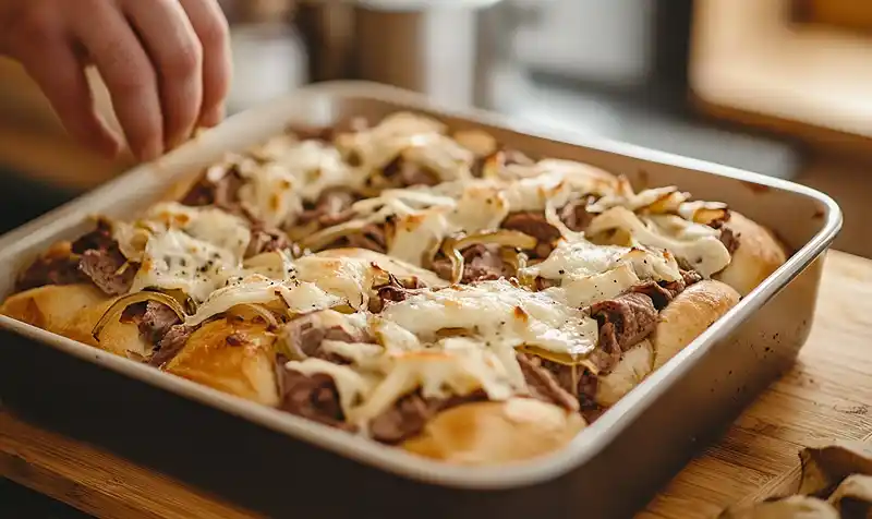 Preparing Of Easy French Dip Sliders Recipe