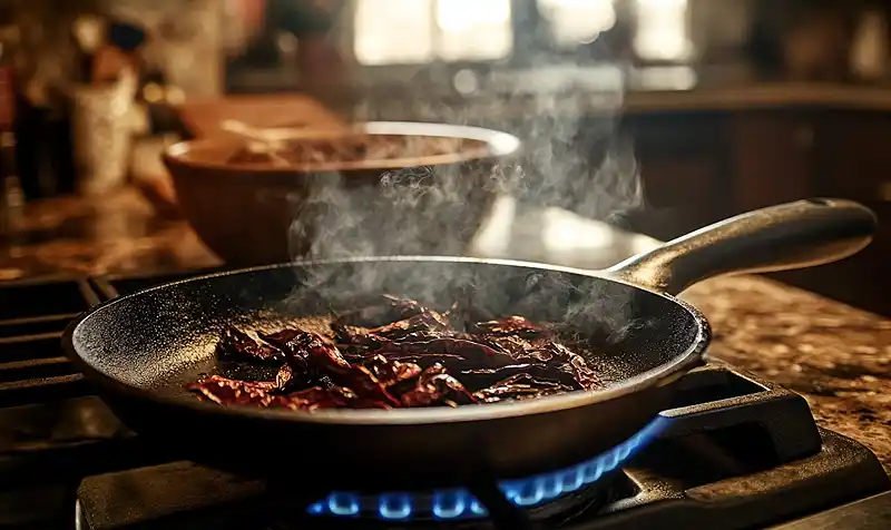 Preparing Of Mexican Birria Recipe